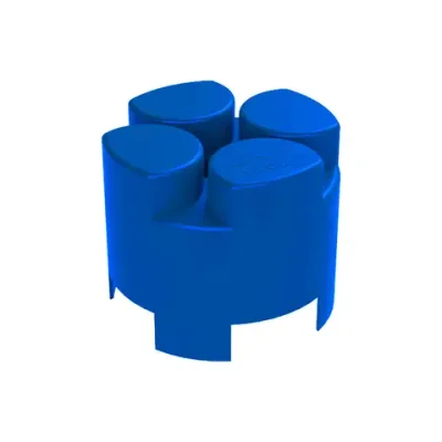 Элемент круговой 6x6x5 см для конструктора 5"