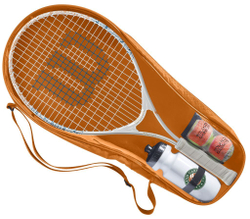 Ракетка детская Wilson Roland Garros Elite 25 Kit - white/blue/clay red