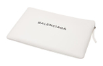 Balenciaga Cow Leather Clutch Women"s White