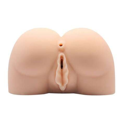 Вагина и анус с вибрацией в позиции догги-стайл (Цвет: телесный)