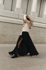 Юбка длинная на завязках