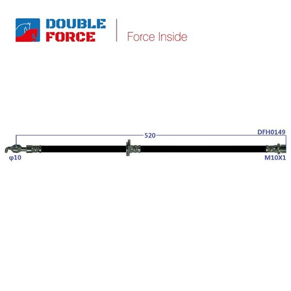 Шланг тормозной Double Force DFH0149