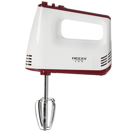 Миксер DELTA LUX DE-7700 белый с бордовым