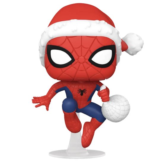 Фигурка Funko POP! Bobble Marvel YS Spider-Man in Hat (Exc) (1136) 52713 / Фигурка по мотивам вселенной Марвел, Человек-паук