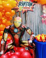 АN Шар фигура ходячая "Железный человек" 91 см х 111 см (под воздух)