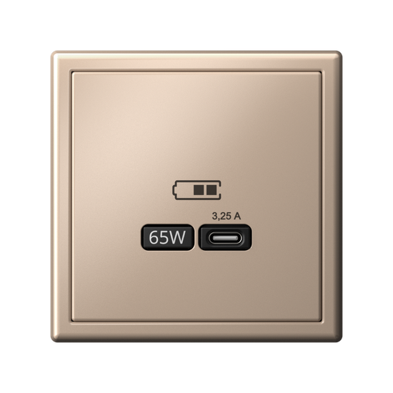 Розетка USB ArtGallery тип C 65Вт QC PD высокоскор. ЗУ механизм песочн. SE GAL001227