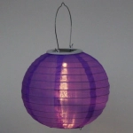 Светильник дачный на солн. батарее «Фонарик» 20 см, 1 лампа LED, с подвесом, Фиолетовый