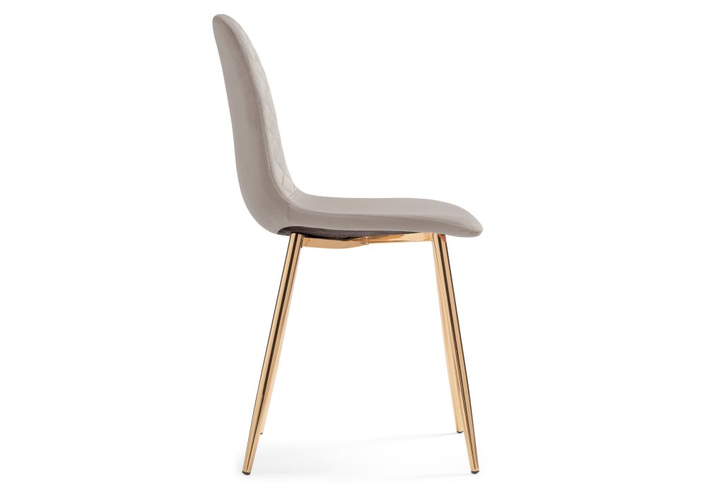 Стул на металлокаркасе Dabl latte / gold