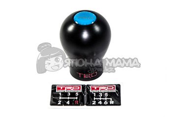 Ручка КПП TRD пластик №2 чёрная с синим