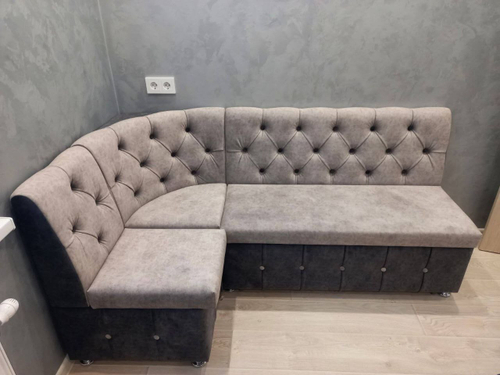 Диван угловой Карета СП (серый)