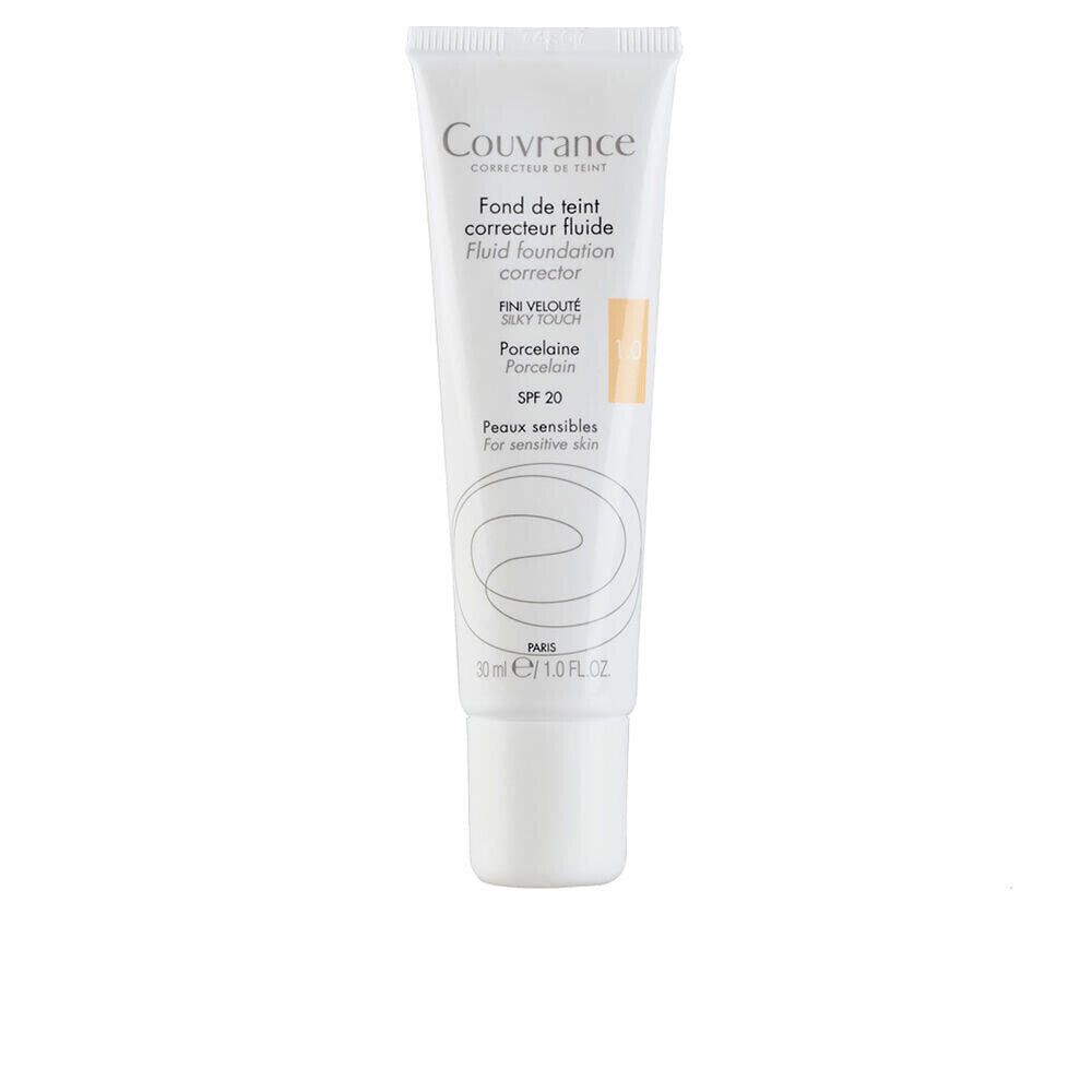 COUVRANCE fluid makeup base for sensitive skin #honey 30 ml