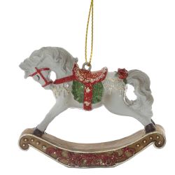 GAEM Украшение новогоднее "Лошадка-качалка", L7,5 W2 H6,5 см