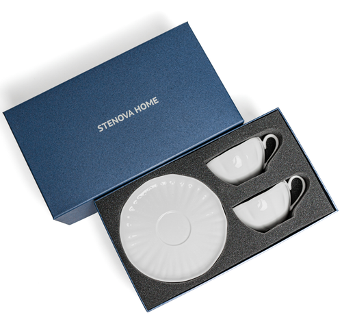 Набор чайных пар Lotus (белый)