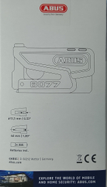 Замок ABUS Granit Detecto XPlus 8077 ver 2.0 оранж на торм диск