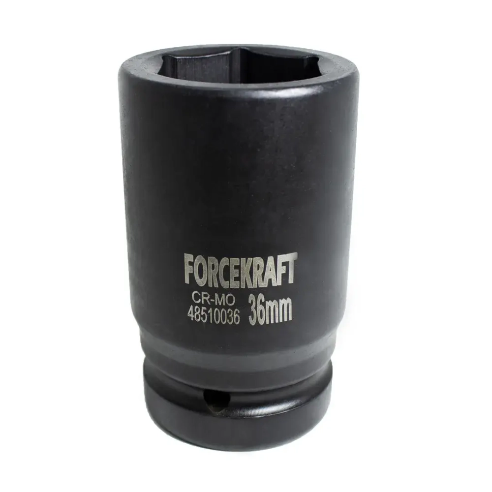 Головка ударная глубокая 1'', 36мм (6гр.) FORCEKRAFT FK-48510036
