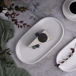 Блюдо овальное 27,5*15 см h2,3 см для подачи белое фарфор NEW P.L. Proff Cuisine [6]