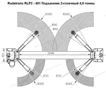 Двухстоечный автомобильный подъемник для автосервиса грузоподъемность 4 Т RLP2-401