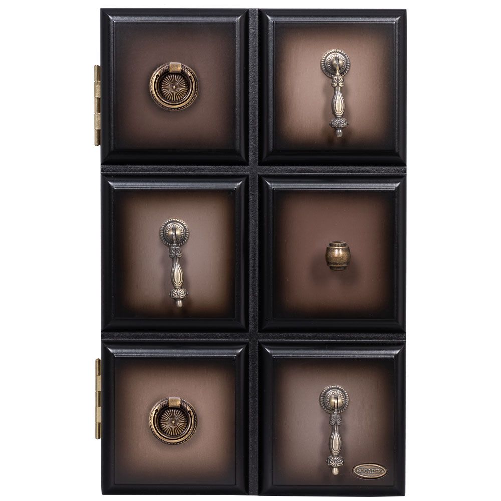 Полка - ключница Пандора Орех Оберджин Шоколад