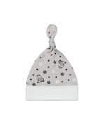 Шапочка-узелок (утепленная) Совушки gray