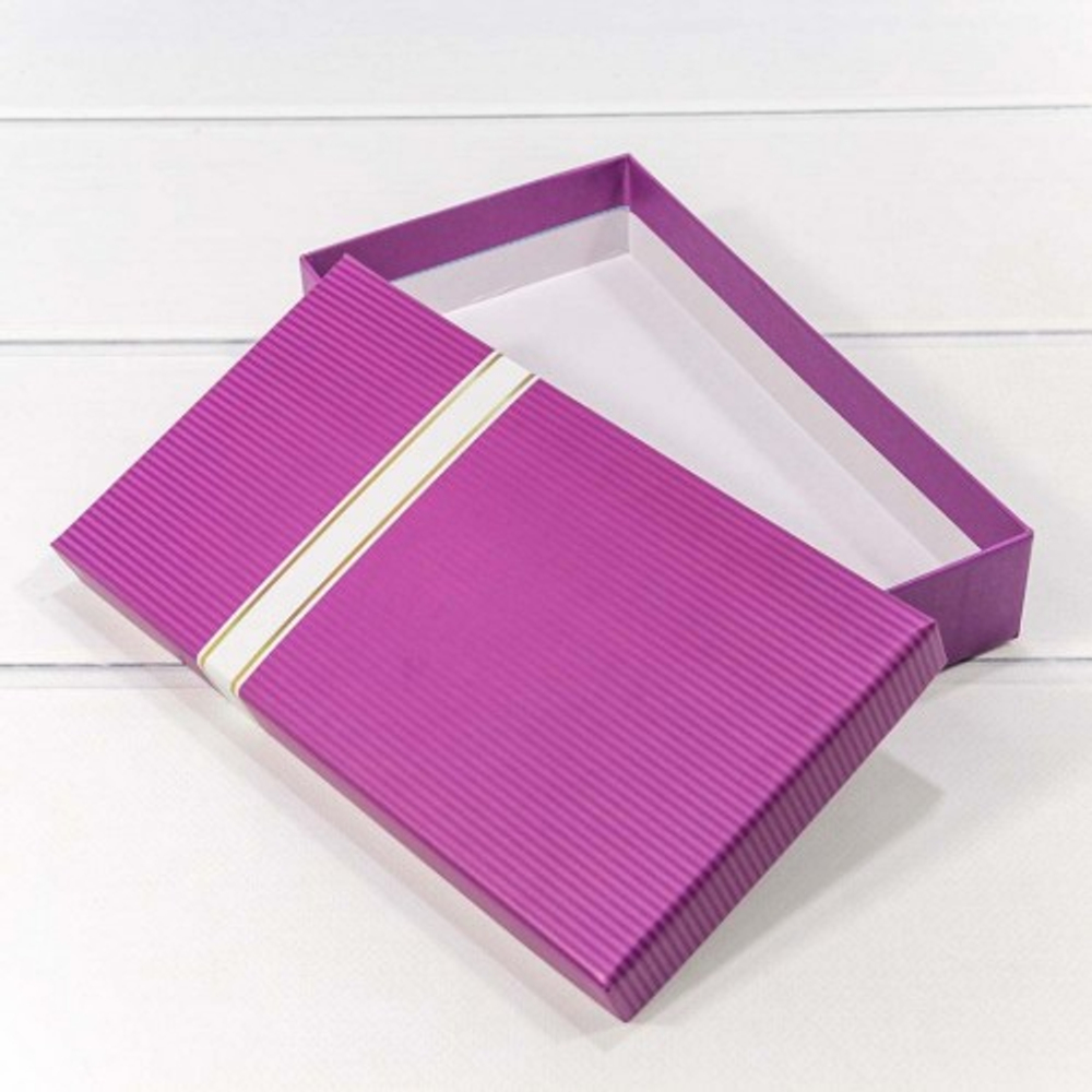 Коробка Ювелирная 22х12х4 см (Фиолетовый)