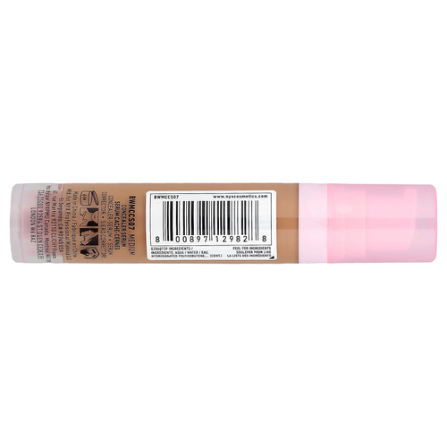 NYX Professional Makeup, Bare With Me, сыворотка-консилер, 07 Medium, 9,6 мл (0,32 жидк. Унции)