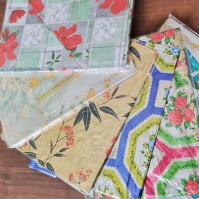 Скатерть столовая Golden/Silver лазерная печать ПВХ толщина 0,20мм размер 110*140 расцветки в ассортименте