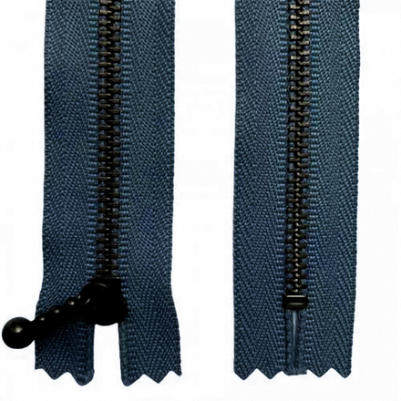 Молния металлическая, однозамковая неразъемная, Тип 3 35 см, цв.560