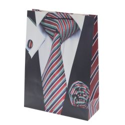 GAEM Пакет подарочный L (бумага 210г/м2, блок микс 12шт), L30 W12 H41,5 см, 4в.