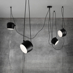 Pendant design lamp  AIM by Flos (1 lampshade ,  Black)