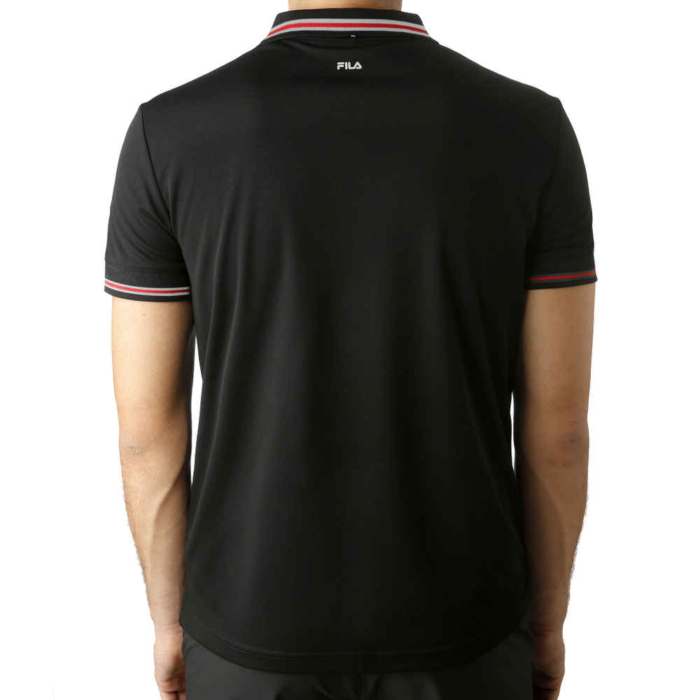 Мужское теннисное поло Fila Piro Polo Men - Black, Red