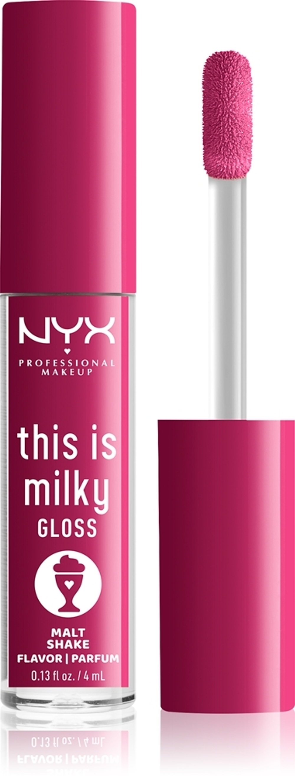 NYX Professional Makeup This is Milky Gloss Milkshakes - Увлажняющий парфюмированный блеск для губ, 4 ml
