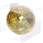 Новогодний шар 10 см «Shining Disco», Золото