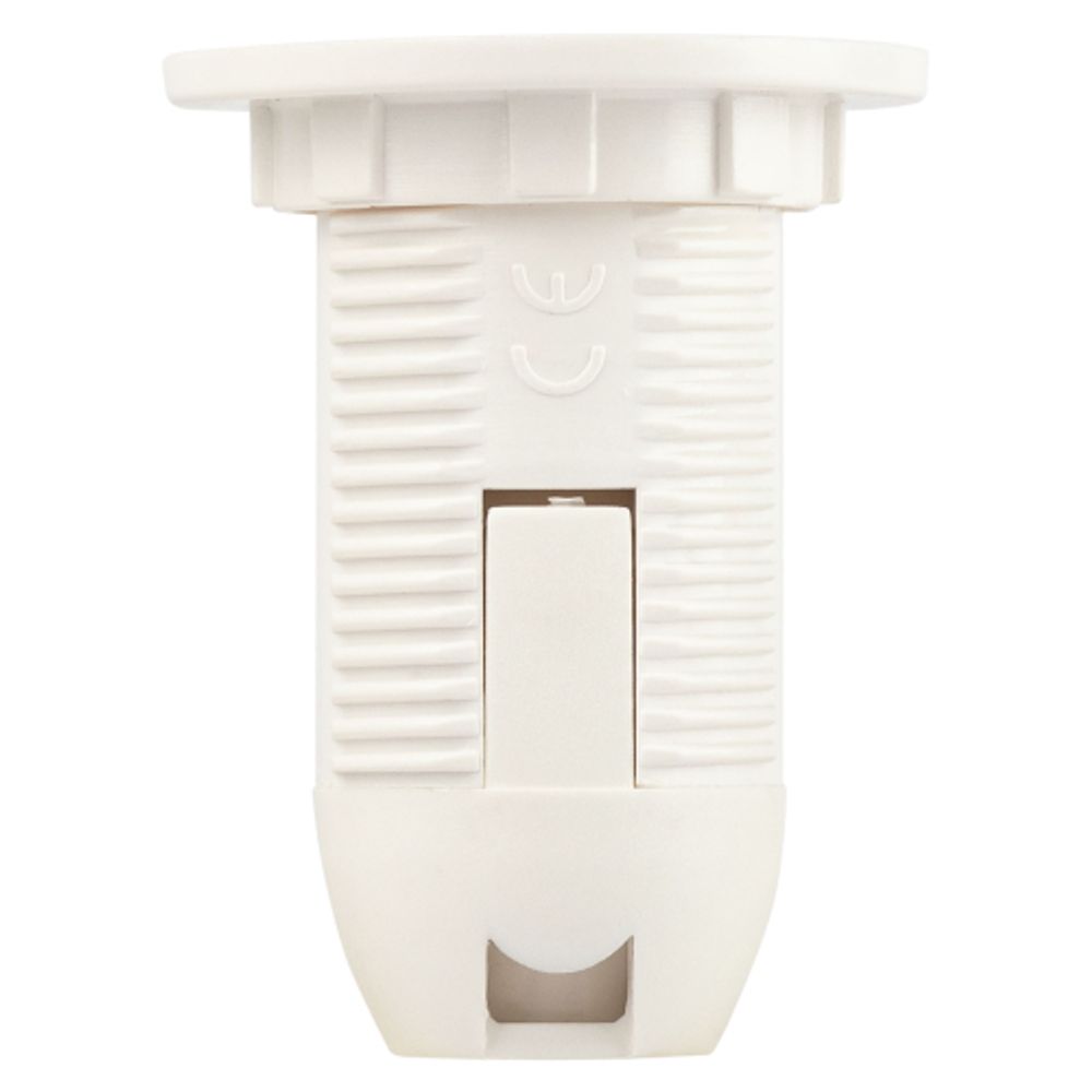 Патрон ЭРА Е14 с кольцом пластик белый без наклейки групповая упаковка 50 шт | Патроны, переходники, ПРА