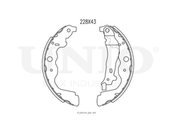 Колодки тормозные бараб. задние UNIO BRP-10020