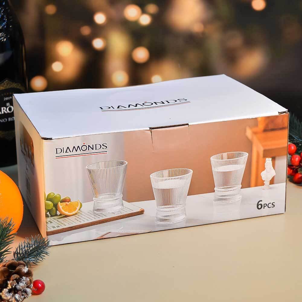 Набор стаканов 6шт 260мл, d8,5см, h10см, DM337-2