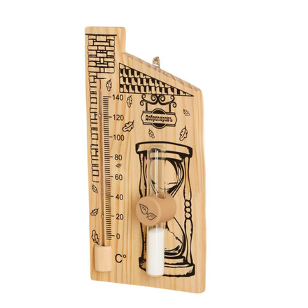 Термометр для бани с песочными часами "Дом"
