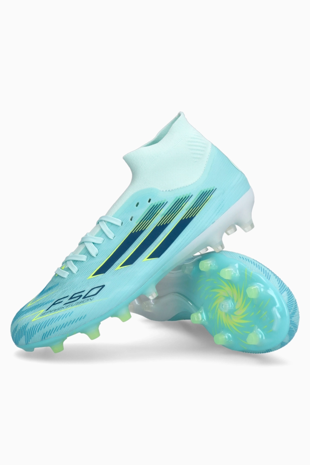 Бутсы adidas F50 Pro Mid FG/AG для женщин - бирюзовый