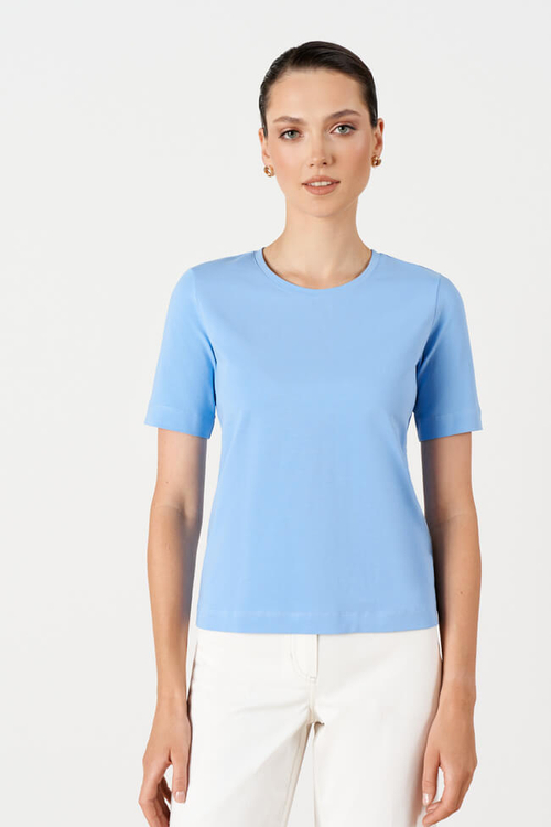 23235 Футболка женская (небесно-голубой)