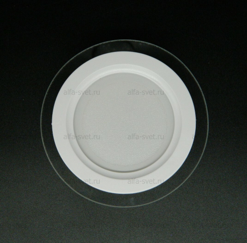 Встраиваемый потолочный светодиодный светильникS501 W белый круглый 3W