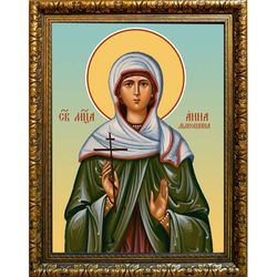 Анна Лыкошина мученица. Икона на холсте.