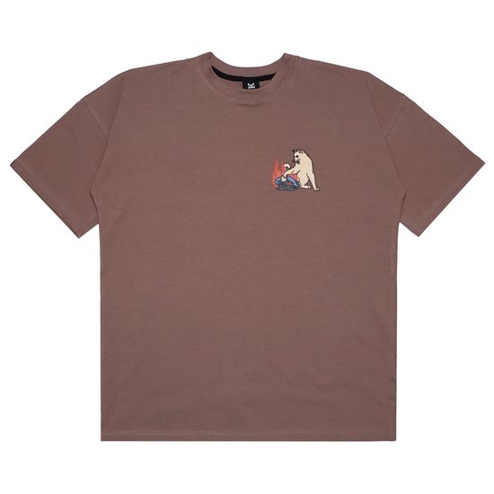 Футболка HOOK «ACAB» оверсайз какао