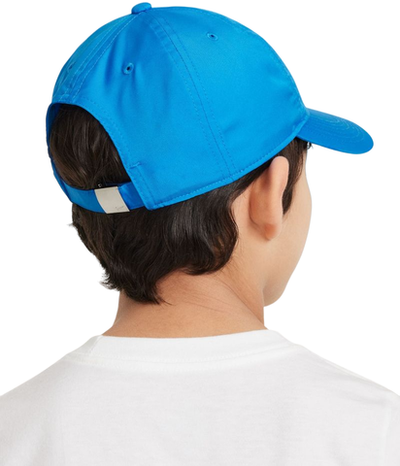 Теннисная кепка Nike Dri-Fit Club Unstructured Metal Swoosh Youth Cap - photo blue