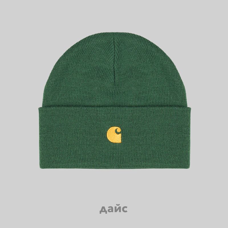 Шапка Carhartt WIP Chase Beanie артикул:I026222_sycamore_tree - купить в магазине Дайс