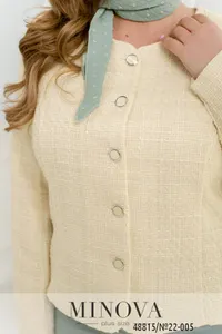 Пиджак 22-005-Молочный Minova