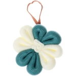 Мочалка нейлоновая «Premium - STELLA», цвет белый / лазурный, d-11см (ZIP пакет)