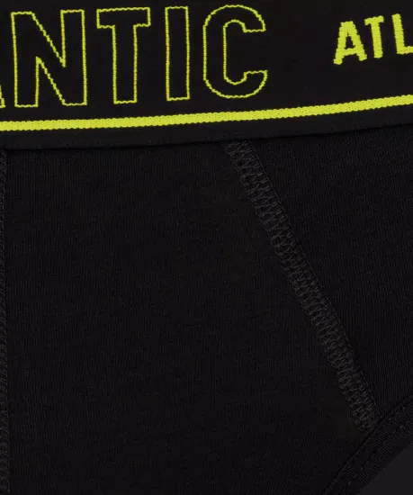 Мужские трусы слипы спорт Magic Pocket Atlantic MP-1569, черные
