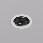 DK2510-WB Встраиваемый светильник SPACE со светодиодом d65 220V 8W 38° 4000К IP20 белый/черный алюминий