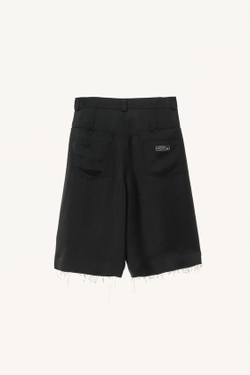 ZARA X WILLY CHAVARRIA ШОРТЫ-БЕРМУДЫ СВОБОДНОГО КРОЯ, ЧЕРНЫЙ