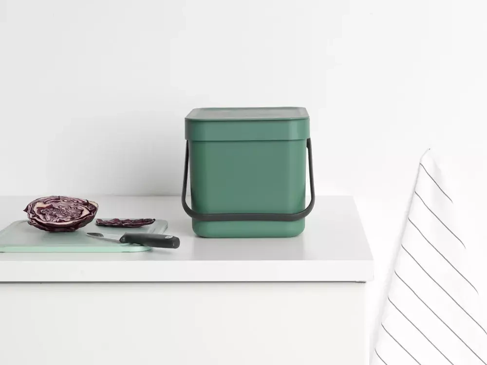 Brabantia - Контейнер для мусора Sort &amp; Go 6л зеленый / артикул   129841  / GTIN 8710755129841