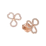 Серьги из розового золота с бриллиантами, Tiffany 💎 Open Flower. В наличии